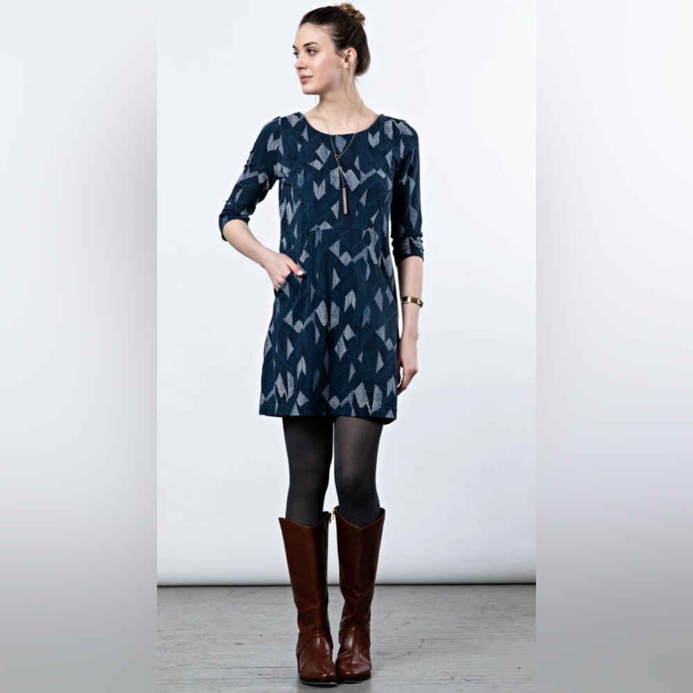 Mata Traders 3/4 Sleeve Organic Cotton Dress